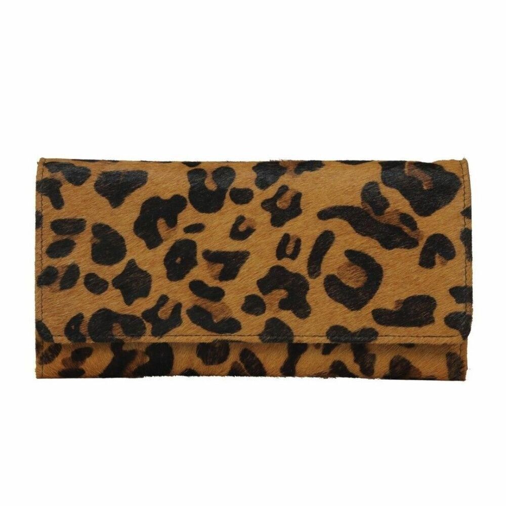 Myra Bag Handmade Splitter Wallet Leather & Hairon Canvas & Cowhide Leat…